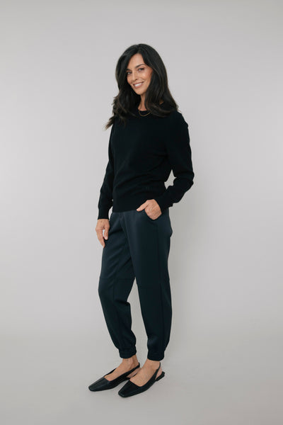 Winslow Oversized Luxe Cashmere Crew Pecan Rust