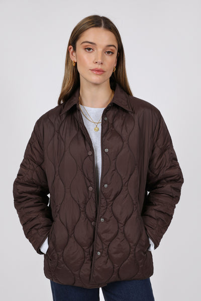 Toronto Quilted Jacket - Java | marlowstore.com