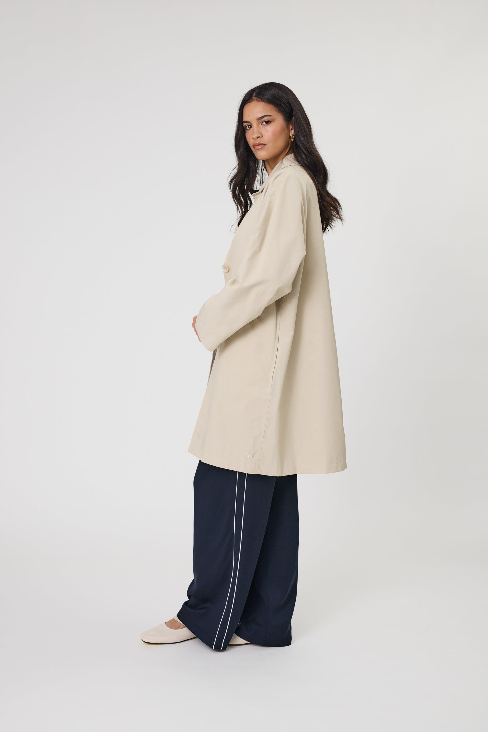 Arc Trench Coat - Ecru | marlowstore.com