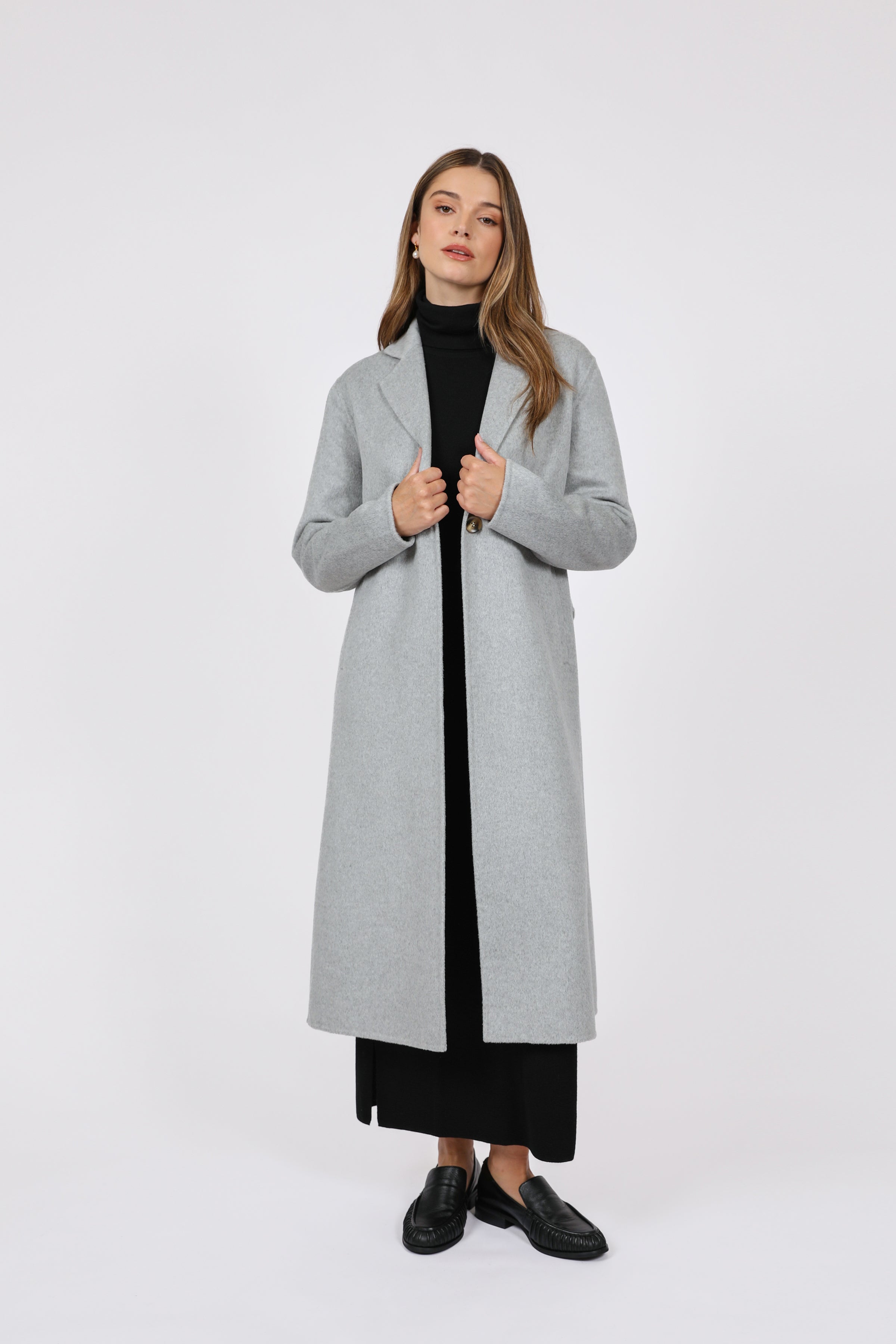Blaze Wool Coat - Grey Marle | marlowstore.com