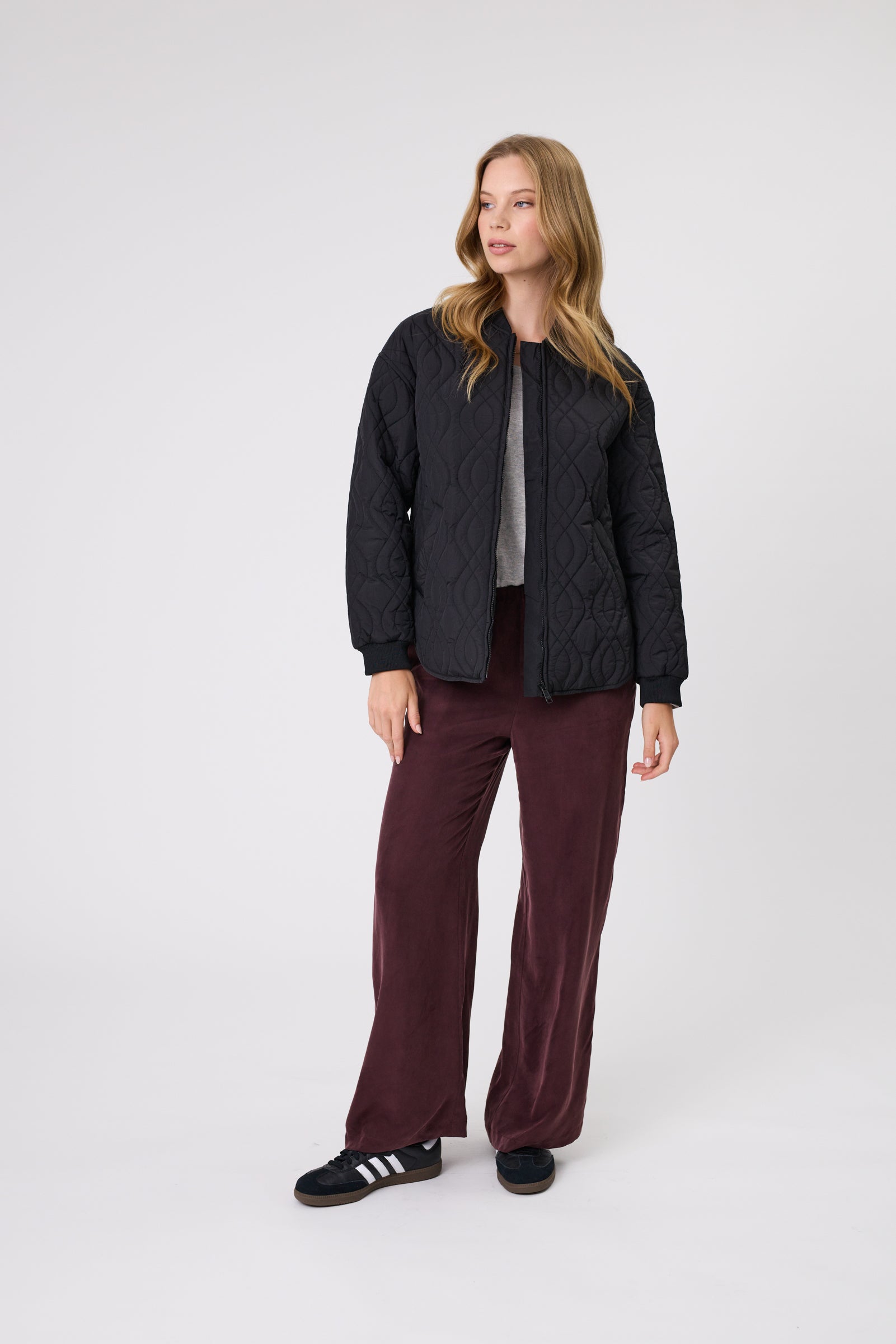 ジャケット・アウター roughlow effortless long jaket(black) roughlow effortless long jaket(black) Colorado Quilted