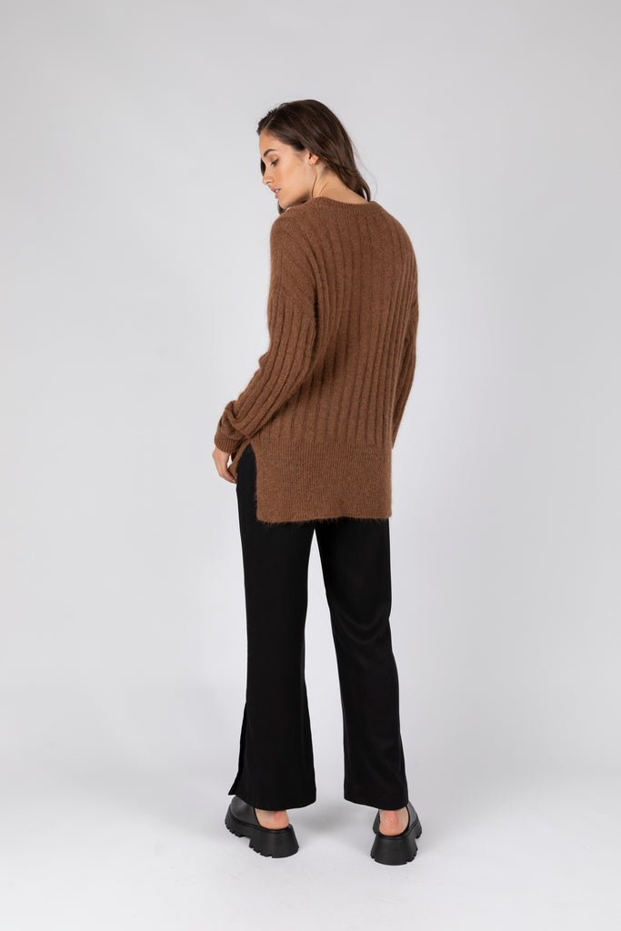 Nord Knit Sweater - Cocoa Bean