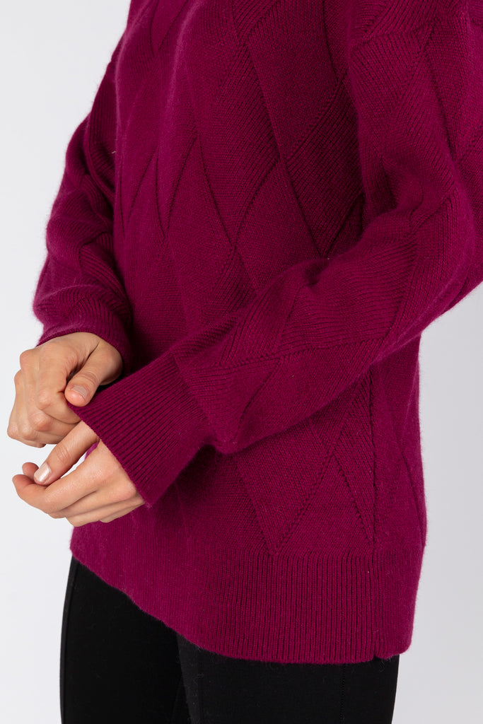 Odyssey Knit Sweater - Plum