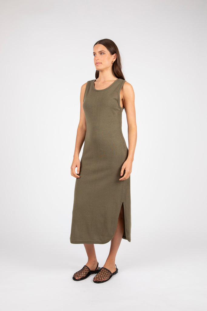 Reflect Knit Dress - Olive
