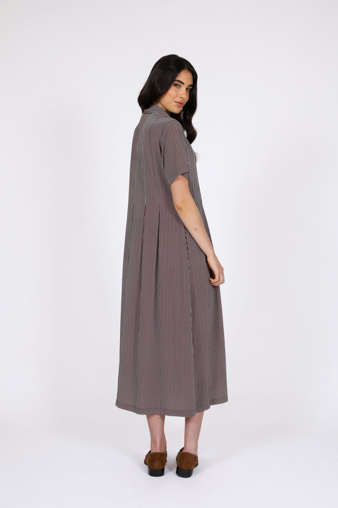 Strand Dress - Java Stripe | marlowstore.com