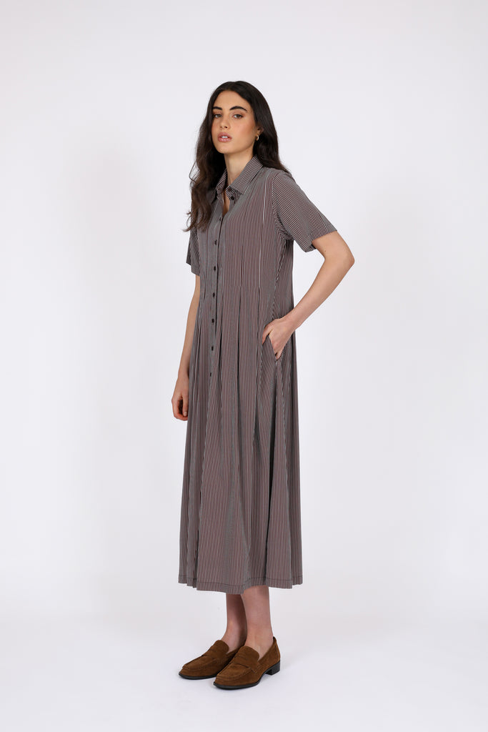 Strand Dress - Java Stripe | marlowstore.com