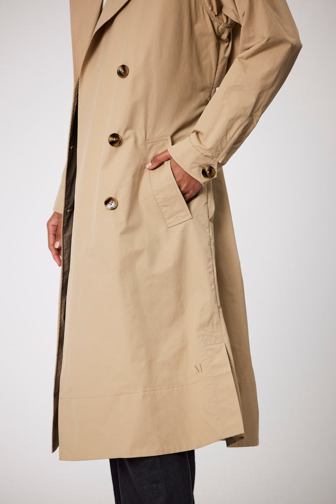 Hybrid Trench Coat - Natural