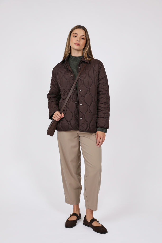 Toronto Quilted Jacket - Java | marlowstore.com