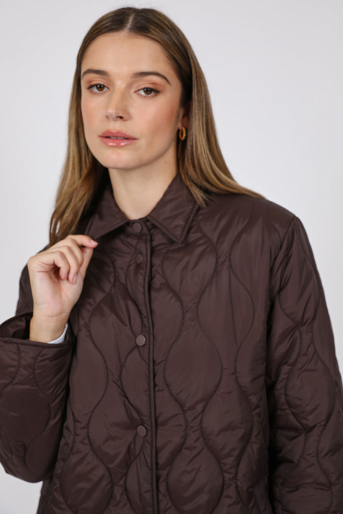 Toronto Quilted Jacket - Java | marlowstore.com