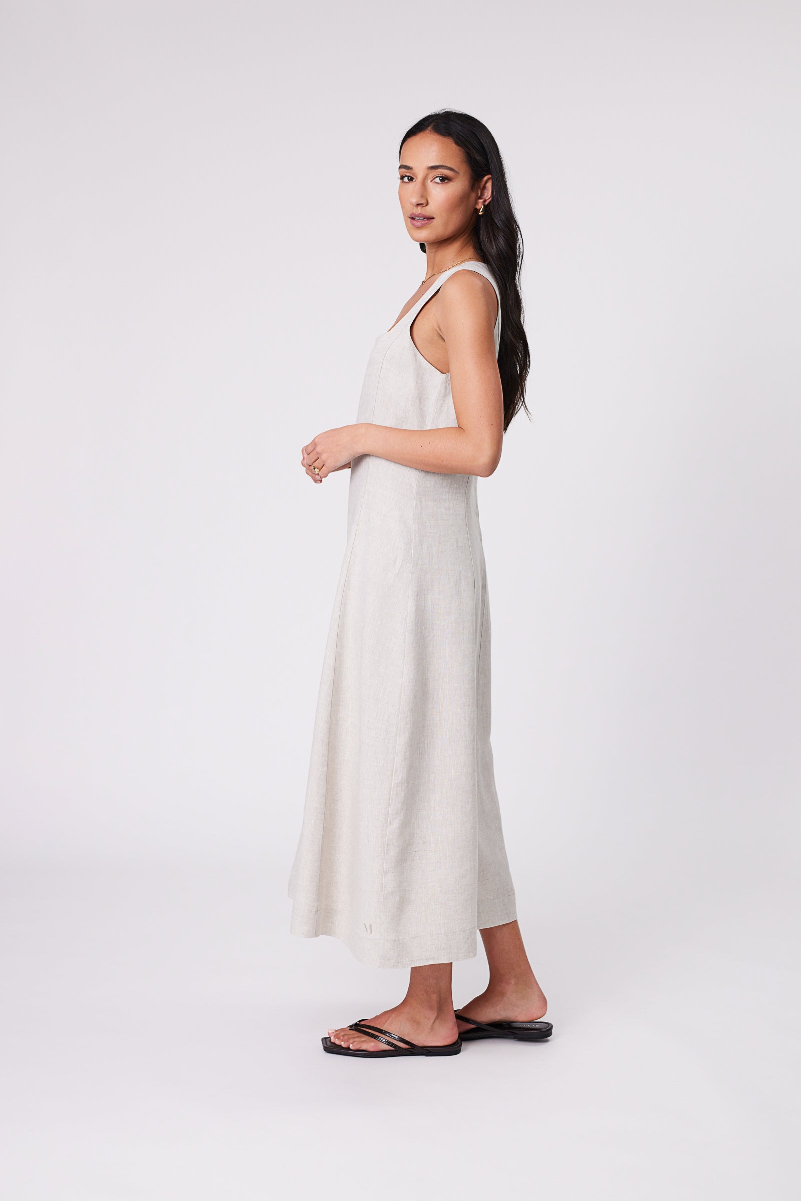 tuscany linen dress Tuscany Linen Dress - Natural