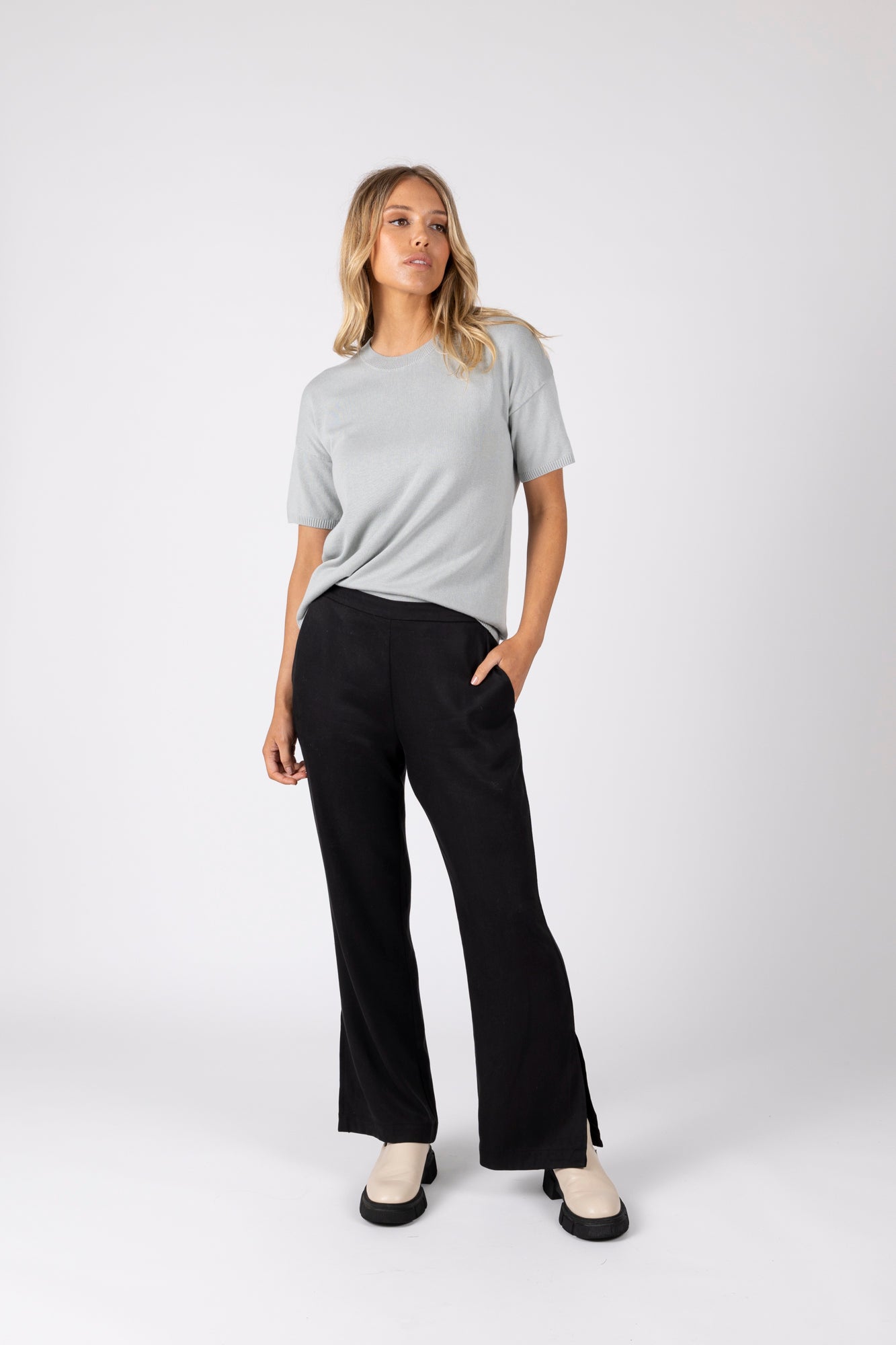 Coast Wide Leg Pant - Black