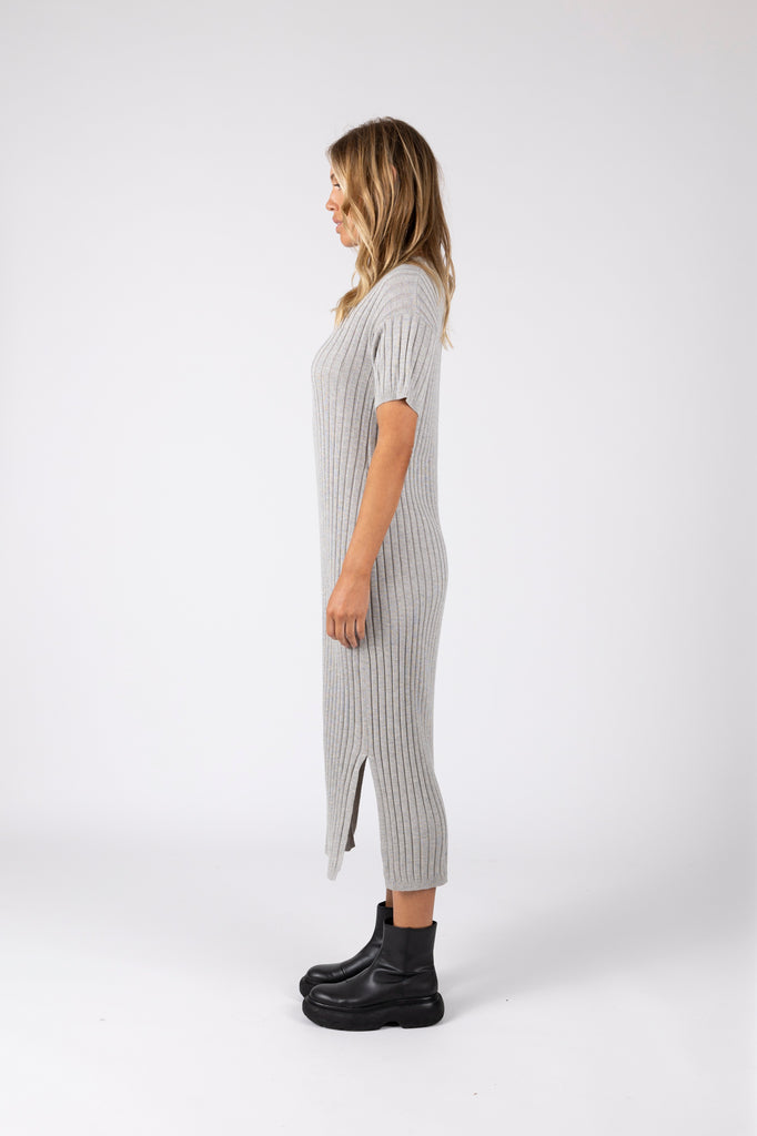 Day Off Knit Maxi - Silver Marle