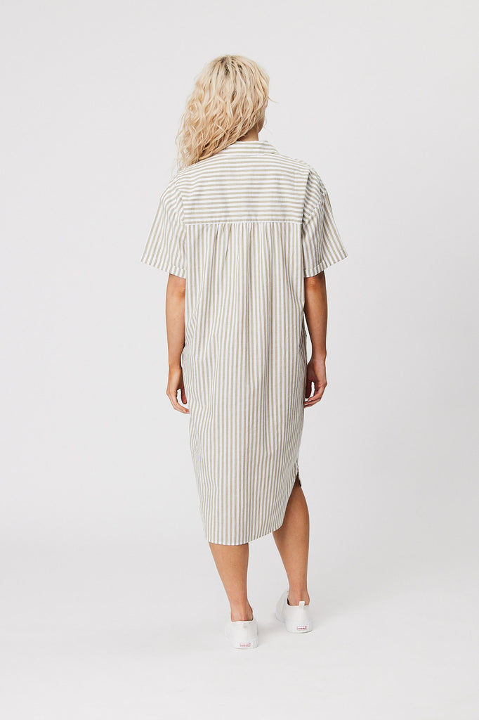 Day Dream Dress - Olive Stripe